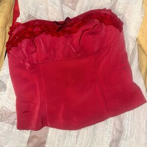 Urban Outfitters Gorgeous Red Strapless Bustier Cami Top NWT